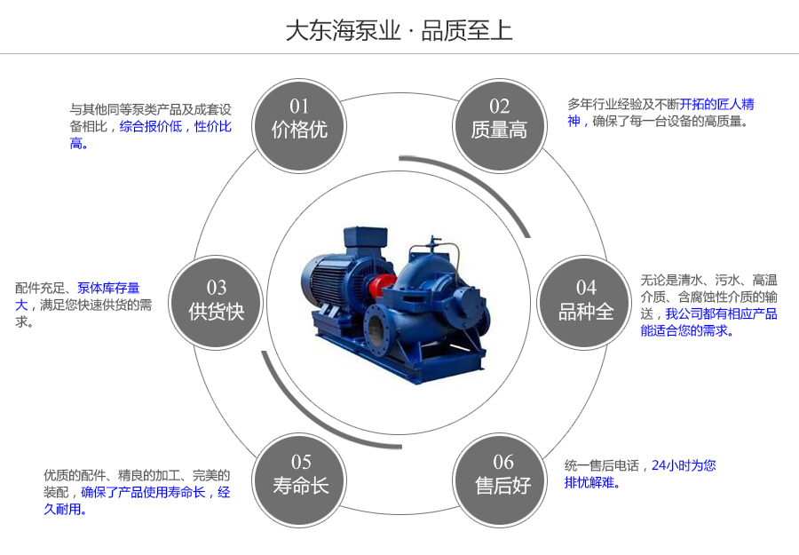 大東海泵業(yè)中開泵質量保證圖